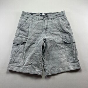 Company Eighty One Cargo Shorts Mens 32 Gray Cotton Stretch Utility Outdoor